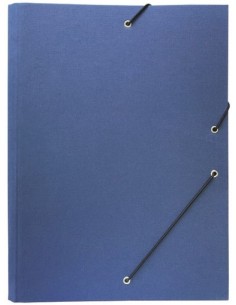 CARPETA CLASIFICADORA GOMAS Y SOLAPAS Fº AZUL